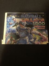 baseball simulator 1000 nes manual