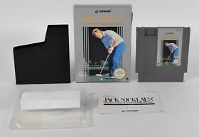 Nintendo NES, Jack Nicklaus Golf PAL NES-JC-NOE, IMBALLO ORIGINALE, istruzioni