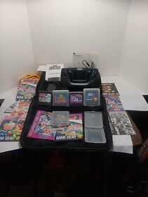 Sega Game Gear Console Power Pack And 5 Games
