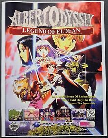 Albert Odyssey Legend of Eldean Sega Saturn Game 1997 Promo Ad Art Print Poster
