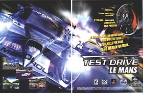 Test Drive: Le Mans PS1 Dreamcast 2000 Vintage Print Ad/Poster Racing Promo Rare