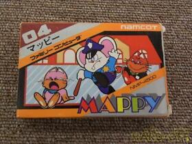 Namco Mappy Paper Box Version With Theory Famicom Cartridge