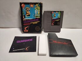 Gumshoe (Nintendo, 1986) NES Black Box Complete 5 Screw Hang Tab TESTED