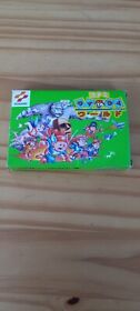 FC Famicom game Wai Wai World with extras Konami cards look