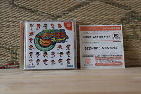 Pro Yakyu team De Asobou Net! w/point card Dreamcast DC Japan VG!