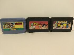 Nintendo Family Computer NES Dragon Ball Set of 3 Confirmed Operation From Japan