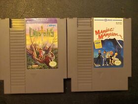 Crystalis NES and Maniac Mansion NES Nintendo Video Games