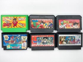 Lot 6 Dragon Ball 3 Gokuuden Daimao Fukkatsu Dragon Quest 234 Set Famicom Tested