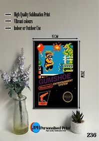 Gumshoe - NES Artwork (236) 15x20cm Aluminium sign Man Cave