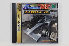 Formula Grand Prix Team Unei Simulation CIB SEGA Saturn SS Japan Import G1459
