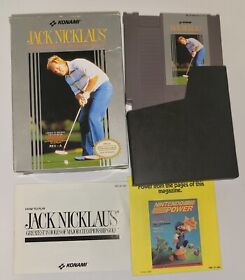 Jack Nicklaus Golf Nintendo NES Complete Game Cartridge with Box 1989 - CIB!