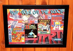 Spanky's Quest Caesars Palace Hook Game Boy NES Vintage Small Poster / Ad Framed