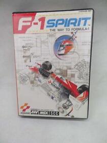 KONAMI F-1 SPIRIT The Way To Formula 1 MSX MSX2 Retro Vintage F1 Racing Game