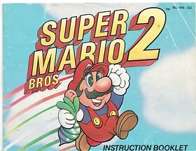 Nintendo NES Super Mario Bros. 2 Instruction Booklet Manual Worn