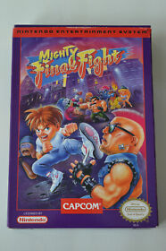 NES Nintendo MIGHTY FINAL FIGHT Complete In Box Manual Inserts CIB