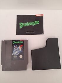 Vintage SHADOWGATE - NINTENDO NES GAME Tested Manual Retro Game 