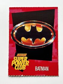 Nintendo Power Super Power Club Card BATMAN #38 NES Red NIN