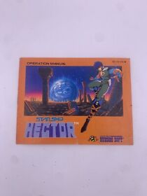 Starship Hector (Nintendo Entertainment System, NES, 1990) Manual Only