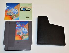 Adventures of Lolo (Nintendo Entertainment System, 1989) game,manual TESTED