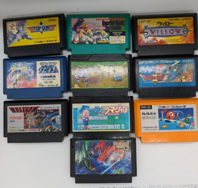 Nintendo Famicom Games Lot (10) Not tested