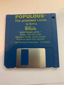 POPULOUS THE PROMISED LANDS COMMODORE AMIGA GAME IN NEAR MINT CONDITION TESTED