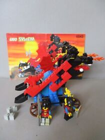 LEGO SYSTEM 6043 100% COMPLETE DRAGON DEFENDER & MEDIEVAL KNIGHT & MANUAL