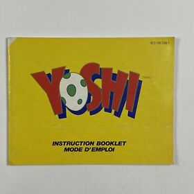 Yoshi (NES Nintendo) Instruction Booklet Manual Guide Only Canadian Variant