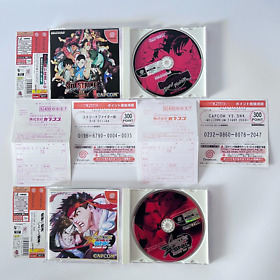 DC Street Fighter 3 III 3rd Strike Capcom vs SNK Lot 2 Set SEGA Dreamcast Spine