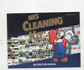 NES Cleaning Kit Original Nintendo NES MANUAL ONLY Authentic