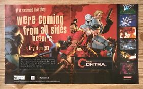 Neo Contra PS2 Playstation 2 2004 Vintage Poster Ad Art Official Promo NES SNES