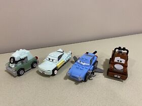 Lego Disney CARS 8487,8426  Flo, Tow Mater, Professor Zundapp, Finn McMissile 