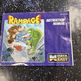 Rampage MANUAL ONLY Nintendo NES 1988