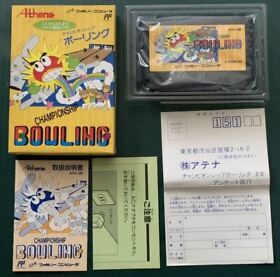 Championship Bowling Nintendo Famicom  FC Japan Import Free shipping FedEx 