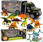 ToyVelt Dinosaur Toys for Kids 3-5,Includes Dinosaur Truck Carrier Toy with with
