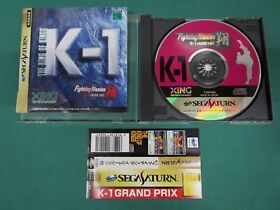 Sega Saturn -- K-1 Fighting Illusion Show-- spine card. *JAPAN GAME*  SS. 17259