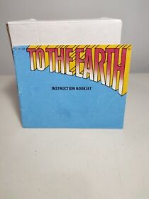 To the Earth (Nintendo NES, 1990) Manual Only