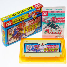 10 YARD FIGHT LED Famicom Nintendo FC Japan Import IREM Sports NTSC-J Complete