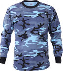 Long Sleeve T-shirt Camouflage Military, Tactical - Sizes: S-2XL