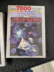 CASE FRESH SEALED Asteroids (Atari 7800, 1986) NRFB