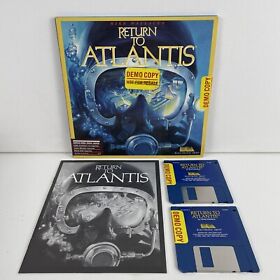 🔥Return to Atlantis (Commodore Amiga, 1988) Big Box Complete CIB W Manual🔥