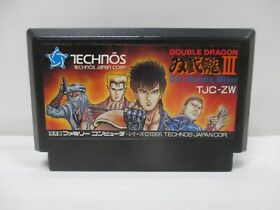 NES -- Double Dragon 3: The Rosetta Stone -- Famicom, juego JAPÓN. 10852