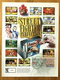 Street Fighter Alpha 3 PS1 GBA Dreamcast 1999 Print Ad/Poster Official Game Art