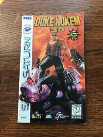Duke Nukem 3D Sega Saturn Instruction Manual Only