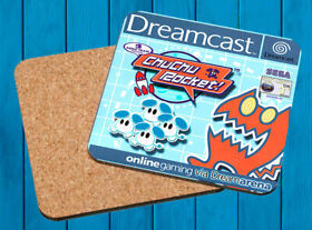 Chuchu Rocket! Sega Dreamcast Game Coaster Wood Wooden Coasters