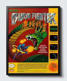 Póster promocional brillante estampado sin marco Burai Fighter Nintendo NES G1361