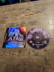 Atari Anniversary Edition (Sega Dreamcast, 2001) Disc and Manual AS IS UNTESTED 