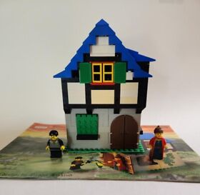 LEGO Castle Blacksmith Shop 3739 Mostly Complete With Minifigs and Instructions