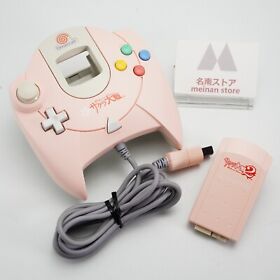 SEGA Dreamcast Controller Sakura Wars Pink w/PURU PURU Rumble Jump Pack JAPAN