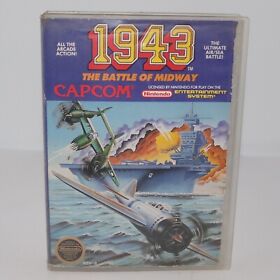 1943: The Battle of Midway Nintendo NES Tested Rental Case / Cartridge