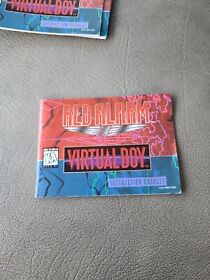 Virtual Boy Red Alarm Instruction Manual Booklet *No game*